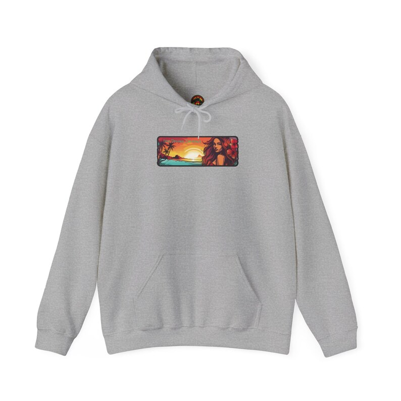 Hawaiian Tropical Hoodie Sweatshirt by Irie Designs Company bild 8