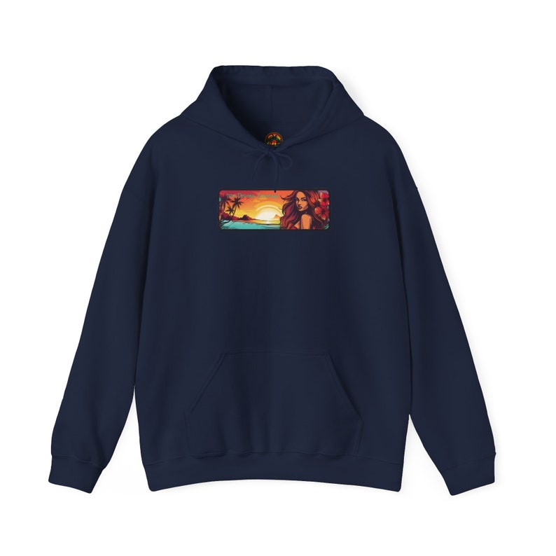 Hawaiian Tropical Hoodie Sweatshirt by Irie Designs Company bild 10