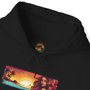 Hawaiian Tropical Hoodie Sweatshirt by Irie Designs Company bild 2