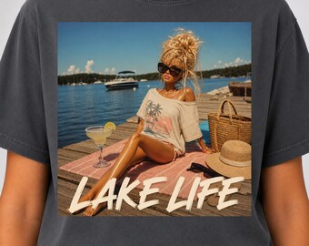 Lake Life PNG,Funny Doll Face Trendy Png, Summer Vacation Sublimation,Lake Days Shirt,Design Digital Download