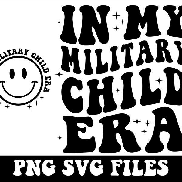 Military Child Month Svg Png, In My Military Child Era Svg Png, Military Kids Awareness Png, Proud Military Child Png