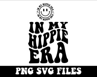 Hippie Ära png, ästhetisches svg, inspirierendes svg, motivierendes svg, trendiges svg, Retro-svg, svg-Dateien welliger Text