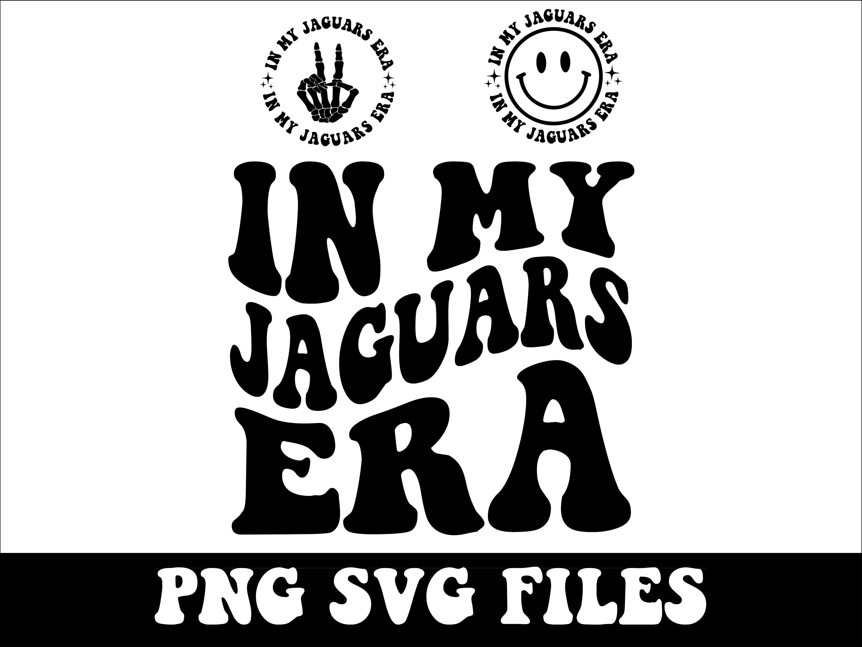 In My Jaguars Era SVG, PNG, Team Mascot, Jaguars Png, School Spirit, Mom Svg, Retro Wavy Groovy Letters, Cut File Cricut, Silhouette.