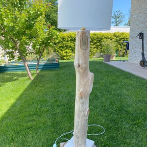 Handcrafted Floor Lamp in Natural Wood | Modern Design | Handmade in Italy | Indoor Lighting