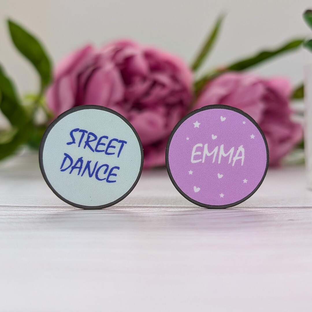 Custom Text Magnet, Personalized, Round, Fridge Magnets, Colorful ...