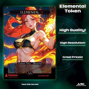 Alternative Tokens - Red Elemental - Side Elementalist