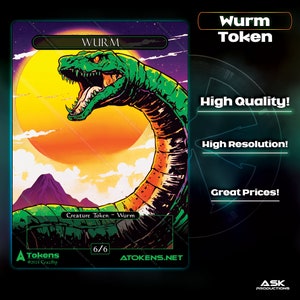 Alternative Tokens - Green Wurm - Retro Giant