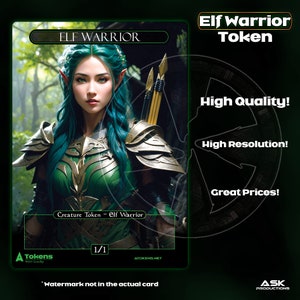 Alternative Tokens - Green Elf Warrior - Elven Archer