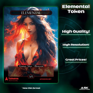 Alternative Tokens - Red Elemental - Fire Dress