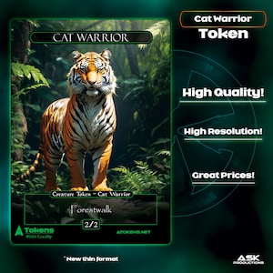 Alternative Tokens - Green Cat Warrior - Ultimate Tiger