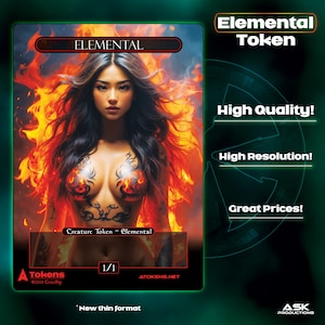 Alternative Tokens - Red Elemental - Blazing Tattoos