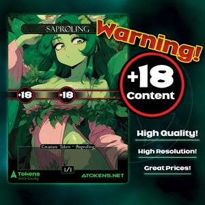 Alternative Tokens - Green Saproling - Under Foliage |+18| MATURE CONTENT