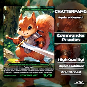 Alternative EDH Proxy - Chatterfang, Squirrel General
