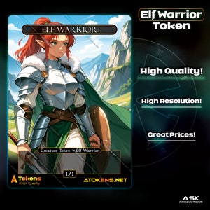 Alternative Tokens - Multicolor Elf Warrior - Highland Patrol