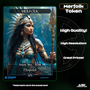 Alternative Tokens - Blue Merfolk - Scaled Throw