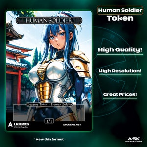 Alternative Tokens - White Human Soldier - Recognized Armor