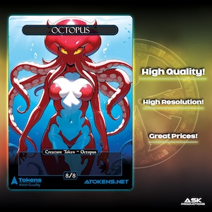 Alternative Tokens - Blue Octopus - Schizoid Grabber