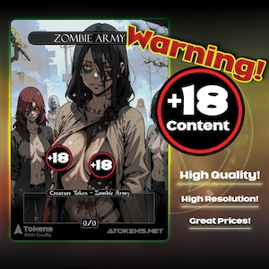 Alternative Tokens - Black Zombie Army - Ghoul Girls (MATURE CONTENT)