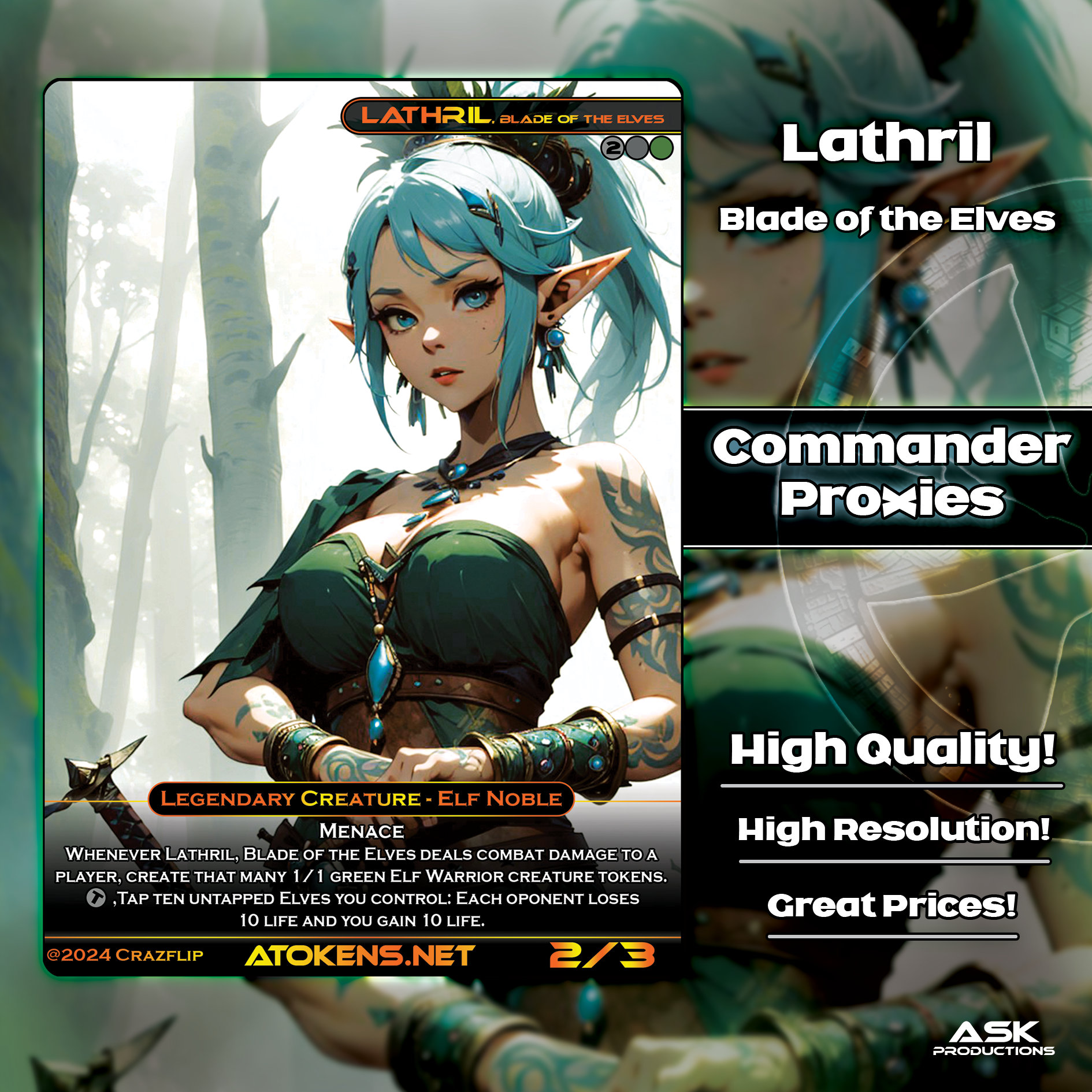 Lathril Blade of the Elves Proxy - Etsy