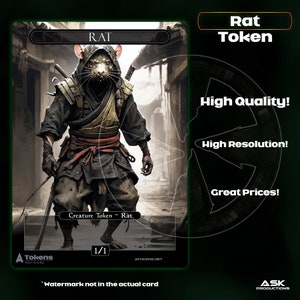 Alternative Tokens - Black Rat - Sewer Ninja