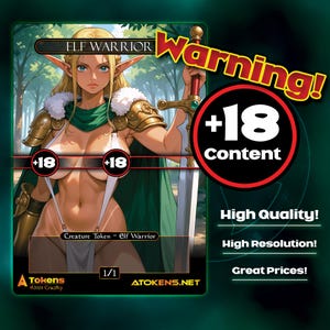 Alternative Tokens - Multicolor Elf Warrior - Special Powered |+18| (MATURE CONTENT)