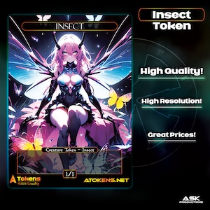 Alternative Tokens - Multicolor Insect - Night Butterfly