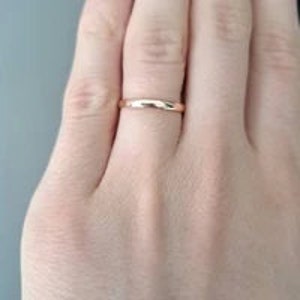 Tiny Engagement Ring, Skinny Gold Ring, 18k gold filled ring, thin wedding band women, north star ring image 6