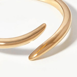 Elegant Thin Gold Open Ring 14K Gold Filled & 9K Gold Options image 2