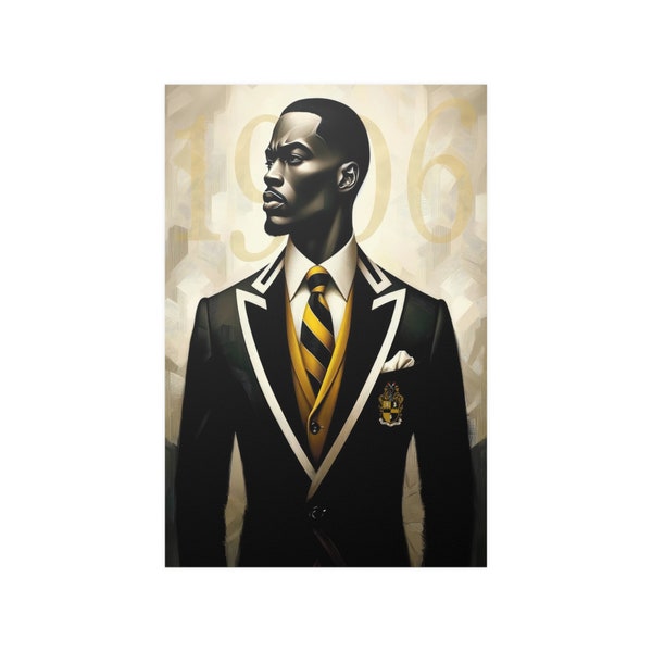 Alpha Man 1906 - Divine Nine Wall Art -Printable wall art| African American Art| Digital art |Black art| Black man art| PNG