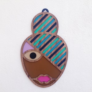 Phoebe Modern African Mask Hand Made 28*47