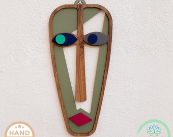 Ross Modern African Mask Hand Made 21*47