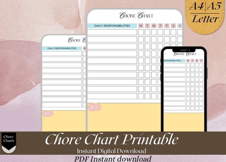 Chore Chart - Etsy