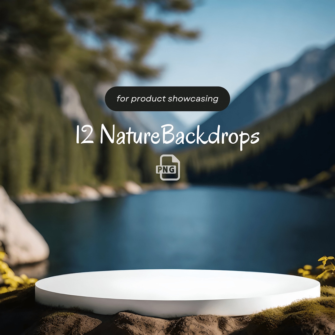 Nature Product Background Templates Merchandise Presentation - Etsy