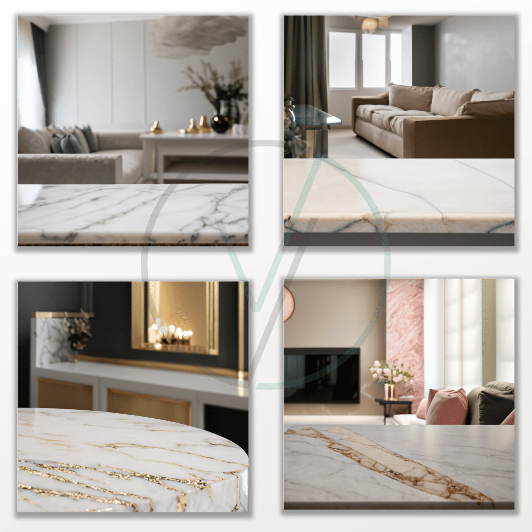 Marble Countertop Backdrop Living Room Product Background Templates