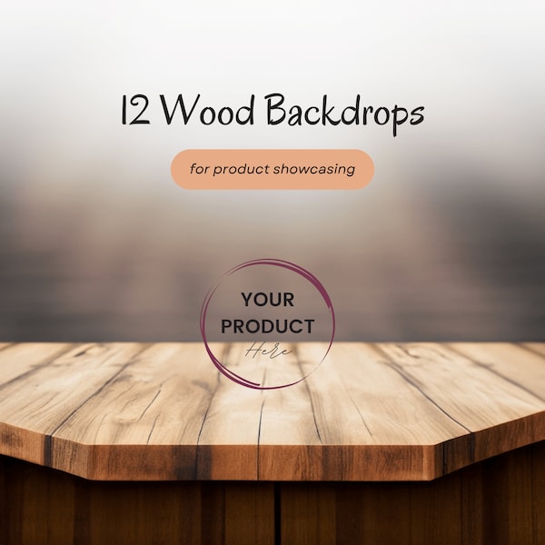 Wood Plank Interior Backdrop | Product Background Templates  | Product showcasing mockup