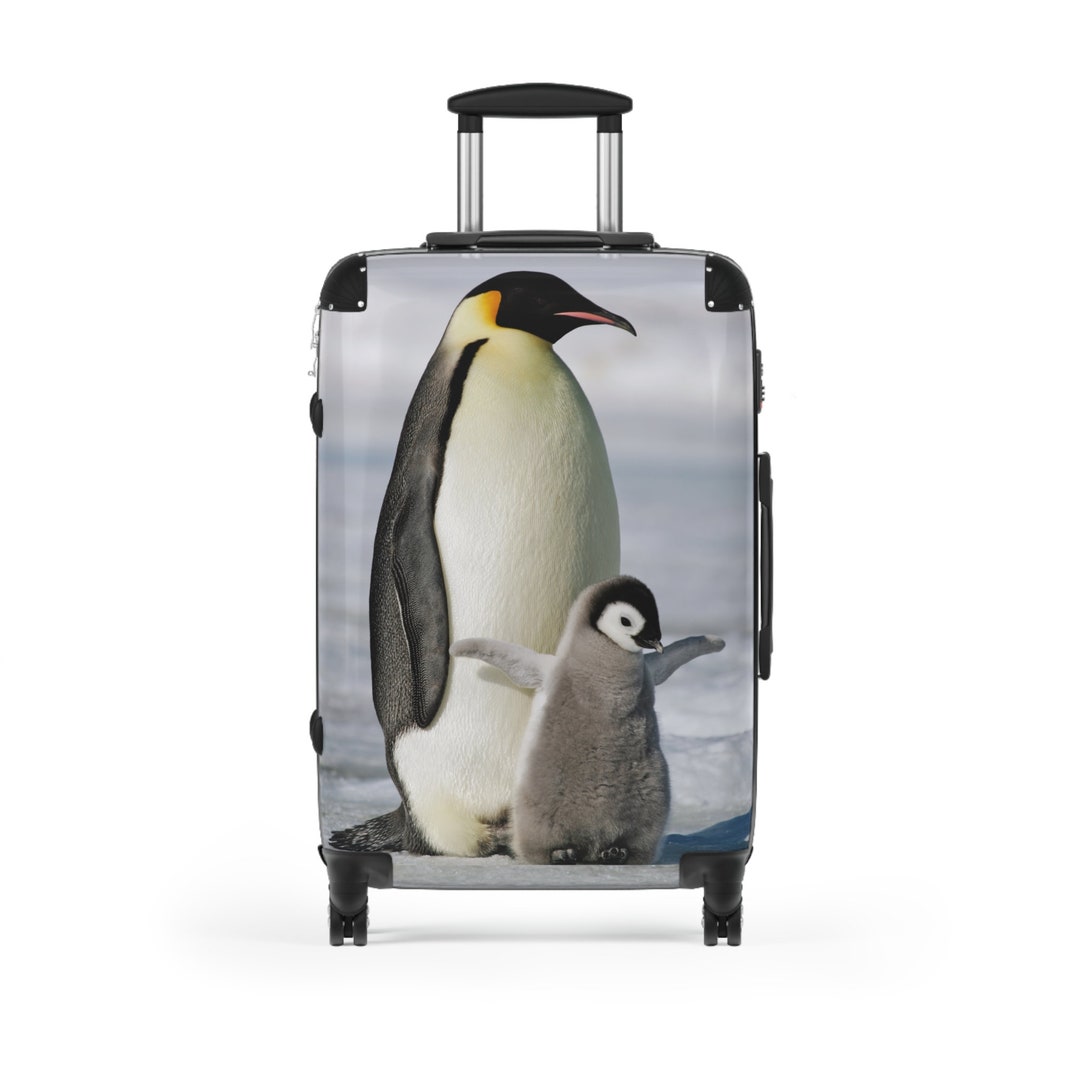 Penguins Suitcases Penguins Luggage Emperor Penguins Baby Etsy
