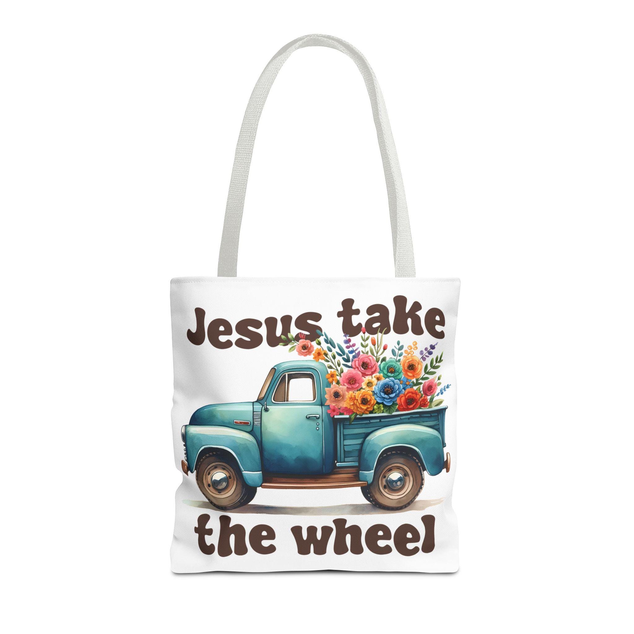 Jesus Takes the Wheel {Tote Bag} Jesus Takes the Wheel {Tote Bag}