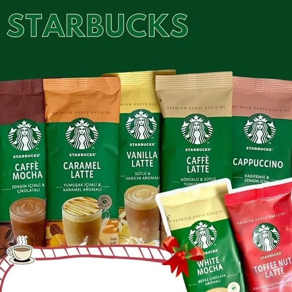 STARBUCKS PREMIUM Instant Coffee Vanilla Latte, Cappuccino, Coffe Mocha, Caramel, White Mocha, Cinnamon Dolce Latte and Toffe Nut Latte