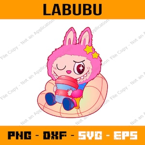 Labubu PNG, SVG Vector Digital File for Cricut, Laser Cut La bubu PNG, T-shirt Sublimation, Instant Download Labubu Character Pack