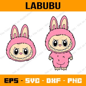 Labubu Designs PNG, Vector Digital File for Cricut, Laser Cut La bubu PNG, T Shirt Sublimation, Instant Download Labubu Character Bundle