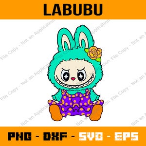 Labubu SVG PNG Bundle | Cute Labubu Character Clipart | Cricut & Laser Cut Files | T-Shirt Sublimation | Instant Digital Download