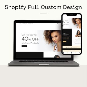 Hair Website Template, Shopify Hair Theme, Premade Shopify Theme, Shopify Minimalist Template, CANVA Banners, Luxury  Shopify Template