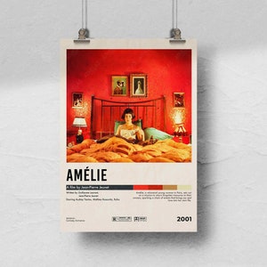 Amelie | Minimalist Movie Poster | Vintage Retro Art Print | Custom Poster | Wall Art Print | Home Decor | Custom Movie Print