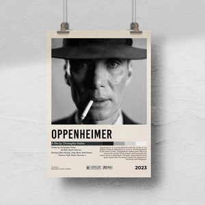 Oppenheimer Movie Poster: Minimalist Retro Art Print (Digital Download)