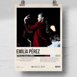 Emilia Pérez Movie Poster: Minimalist Retro Art Print (Digital Download)