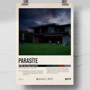 Parasite Movie Poster: Minimalist Retro Art Print (Digital Download)