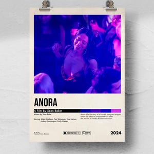 Anora Movie Poster: Minimalist Retro Art Print (Digital Download)