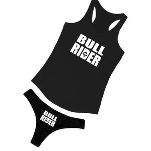 Bull Rider BBC Lingerie Set Tank Top Queen of Spades Shirt QOS Hotwife Clothing