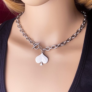 Queen of Spades Necklace Luxury Style Toggle Jewelry QOS Hotwife Clothing BBC Only Accessories