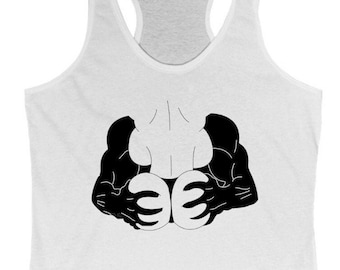 Queen of Spades Hotwife Shirt QOS Tank Top BBC Clothing QOS  - Couple Silhouette Art